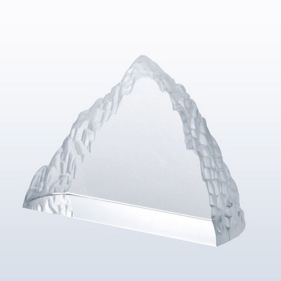 Peak Iceberg (Frosted Edge) Optic Crystal Award