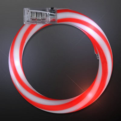 Flashing Christmas Candy Cane Bracelets - BLANK