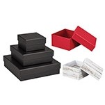 ½ Lb. Everyday 1 Piece White Candy Box w/Triangle Window