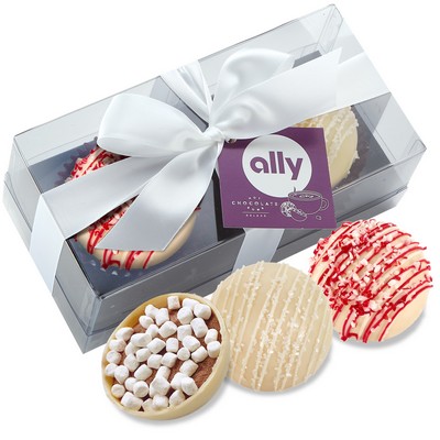 Mega Hot Chocolate Bomb Gift Box - Deluxe Flavor - 2Pack - White Choc Crystal, White Choc Peppermint