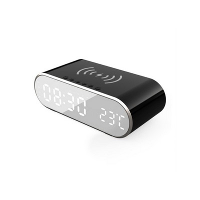 Digital Alarm Clock With Wireless Charger