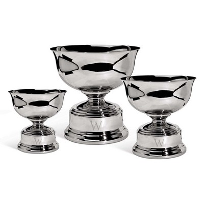 Pedestal Bowl - 10" Nickel Oxford
