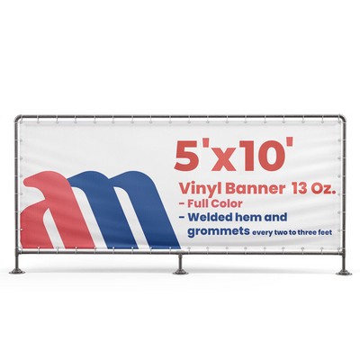 Banner 5'x10' Vinyl 13 Oz. Full Color