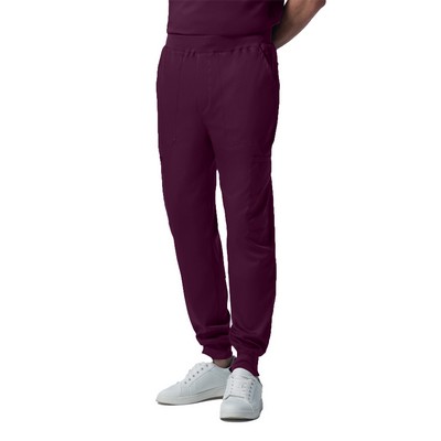 Landau - ProFlex - Men's Seven-Pocket Mid-Rise Rib-Knit Elastic Waist Jogger Pant