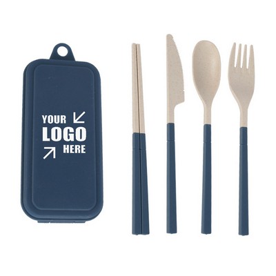 Wheat Straw Portable Tableware Set