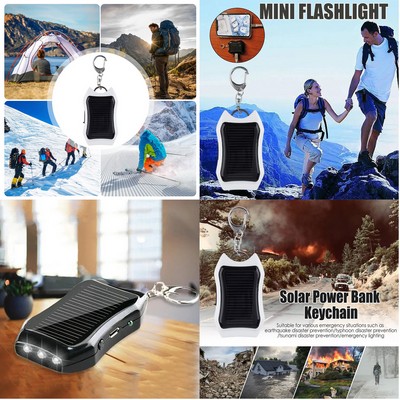 Solar Charger Power Bank Keychain