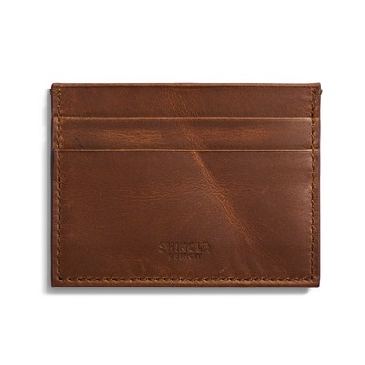 Shinola Five Pocket Card Case - Medium Brown Navigator