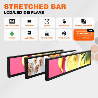 16.4" - Stretched Bar Video LED/LCD Displays