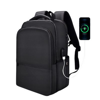 15.6" MP3 Music USB Charging Laptop Back Pack