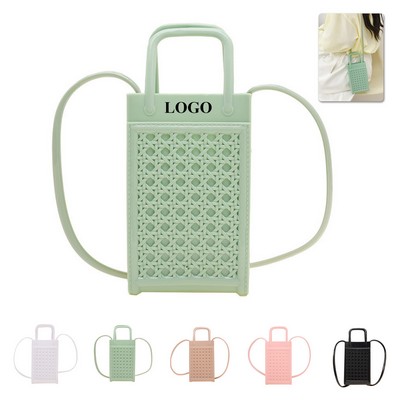 Woven Small Crossbody Phone Bag
