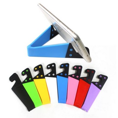 Plastic Universal V-Shape Foldable Mobile Phone Bracket Desk Table Laptop Stand Holder