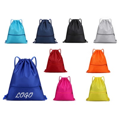 19" x 15" Oxford Cloth Drawstring Backpack