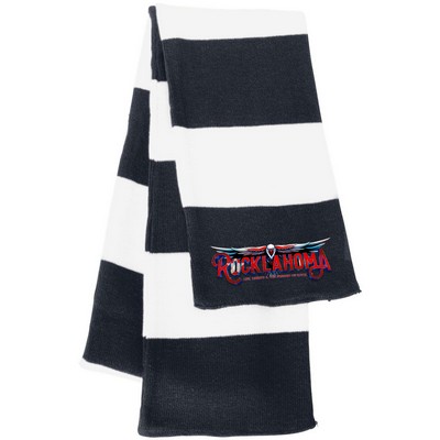 Sportsman® Rugby-Striped Knit Scarf