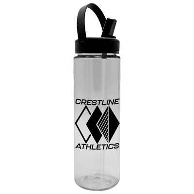 Garyline® Freedom Tritan® Renew Bottle with Flip-Straw, Swivel-Handle Lid - 28 oz.