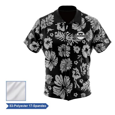 Sublimation Premium Poly Spandex Camp Shirt - Men, Women,
