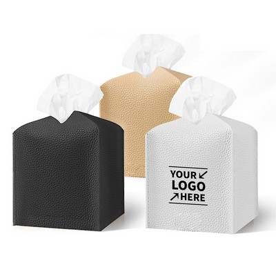 Leather Tissue Box Cover Holder
