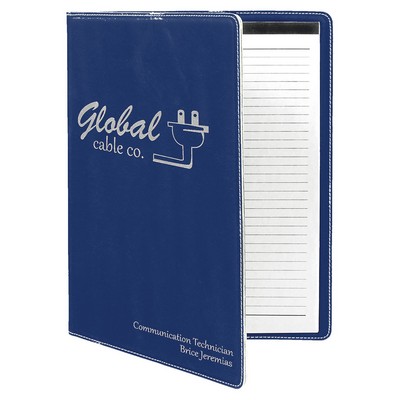 Leatherette Portfolio with Notepad