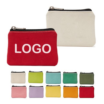 Zippered Cotton Wallet