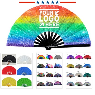 13" Rainbow Fan
