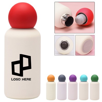 12Oz Stainless Steel Vacuum Insulated Bottle W/ Round Top