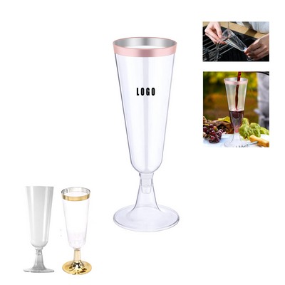 5oz Plastic Champagne Flute Disposable Party Cup