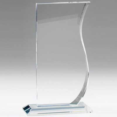 Optical Crystal Wave Award (9" x 5 1/2")