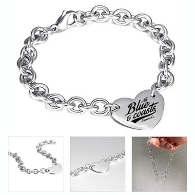Stainless Steel & Silicone Medical Bracelet