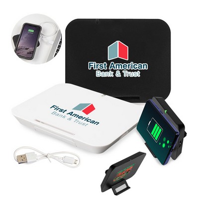 Non-Slip Wireless Charger Pad w/Phone Stand