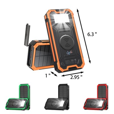 Solar Wireless Fast Charge 30000mAh Power Bank