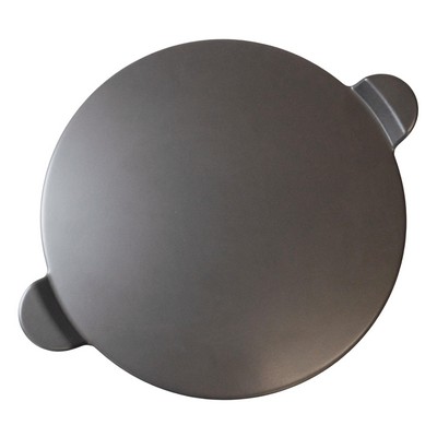KitchenSupply Old Stone Pizza Kitchen - 15-Inch Glazed Pizza Stone W/Handles - Gray