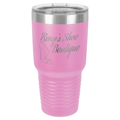 Polar Camel 30 oz. Light Purple Vacuum Insulated Ringneck Tumbler with Clear Lid