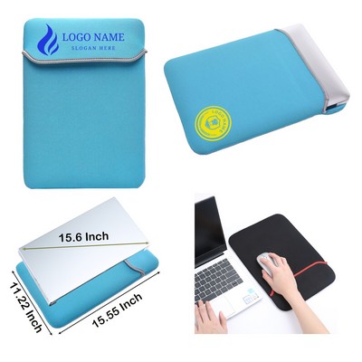 15.6" Eco-Friendly Neoprene Laptop Sleeve Lightweight Versatile