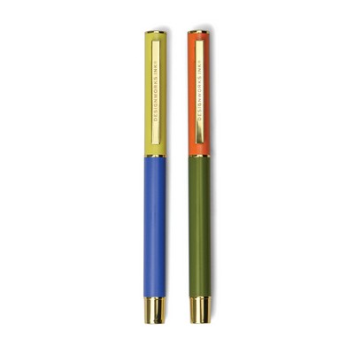 Color Block Pens - Cobalt + Army Green - Dcbs-1013 - Dcbs-1013