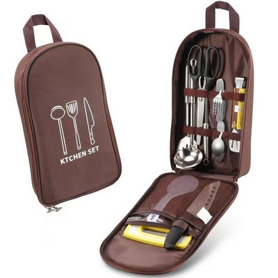 Oxford Cloth Storage Bag for Camping BBQ Cooking Utensils
