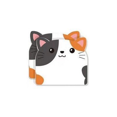 Custom 30 Sheets Adhesive Cute Cat Notepad Bookmarks