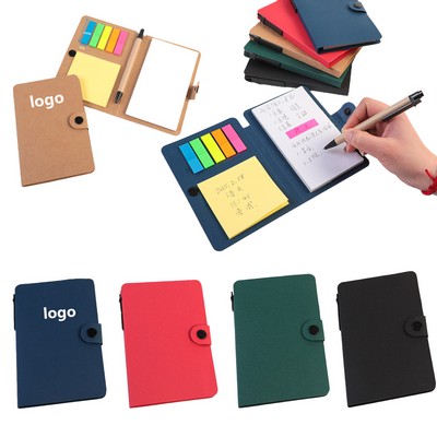 Sticky Note Button Kraft Paper Note Book