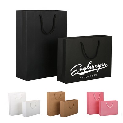 Eco-Friendly Reusable Kraft Paper Shopping Bag