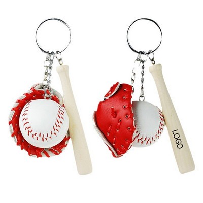 Mini Cute Baseball Bowling Tennis Soccer Keychain