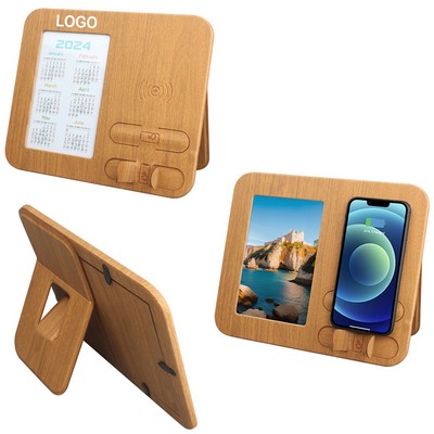 Wireless Charging Station with Picture Frame