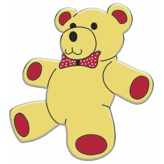 Teddy Bear Magnet w/ Full Magnetic Back (2 Square Inch)