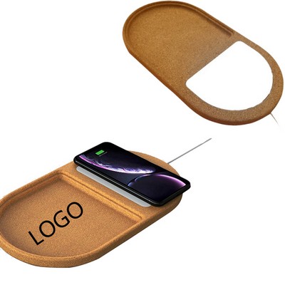 Cork 10W Wireless Charger Desktop Storage Box