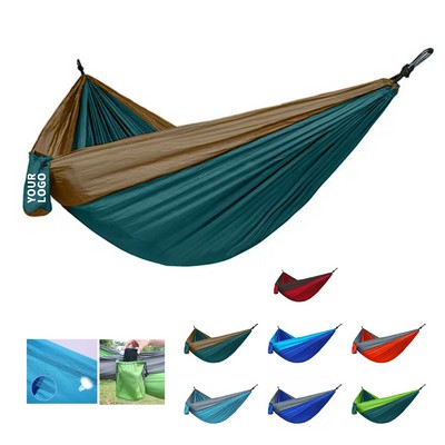 210T Nylon Portable Camping Hammock 106" Length x 55" Width