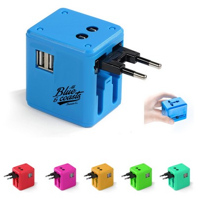 Travel Power Adapter with Dual USB Port