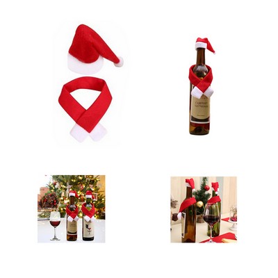 Christmas Wine Bottle Cover Set