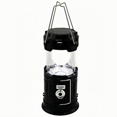 Classic USB Solar Lantern with LED Camping Light for Outdoor and Emergency Use