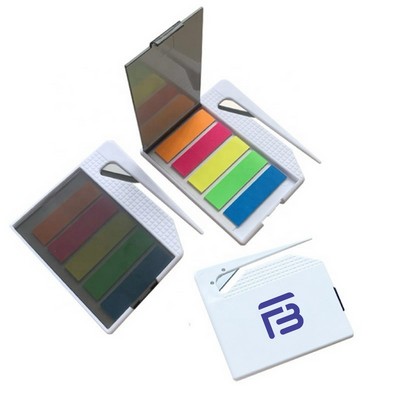 2" 1 Plastic Paper Envelope Letter Knife Opener with Mixed 5 Colors Sticky Notes