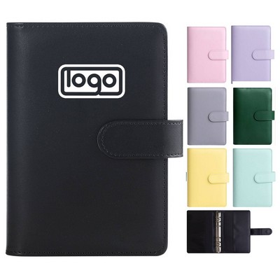 A6 PU Leather 3 Ring Binder/Notebook