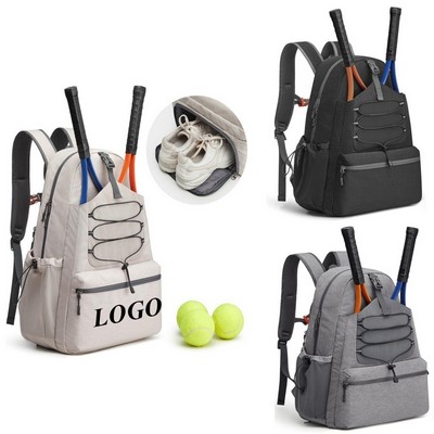 Pickleball Backpack With Shoe Compartment
