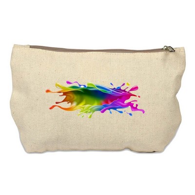 Canvas Travel Kit/Makeup Bag (9.75 X 6)