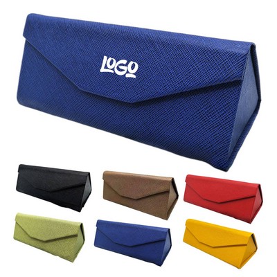 Portable Triangular Folding Glasses Case